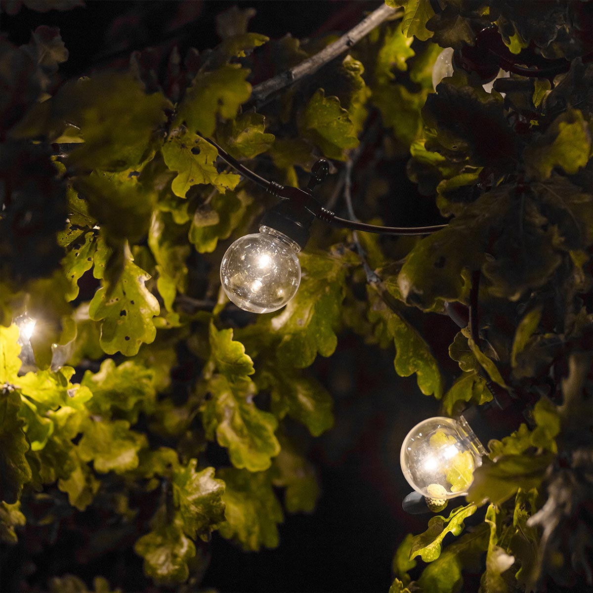 Light garland 20 transparent warm white LED bulbs PARTY CLEAR 20 L8.70m - REDDECO.com
