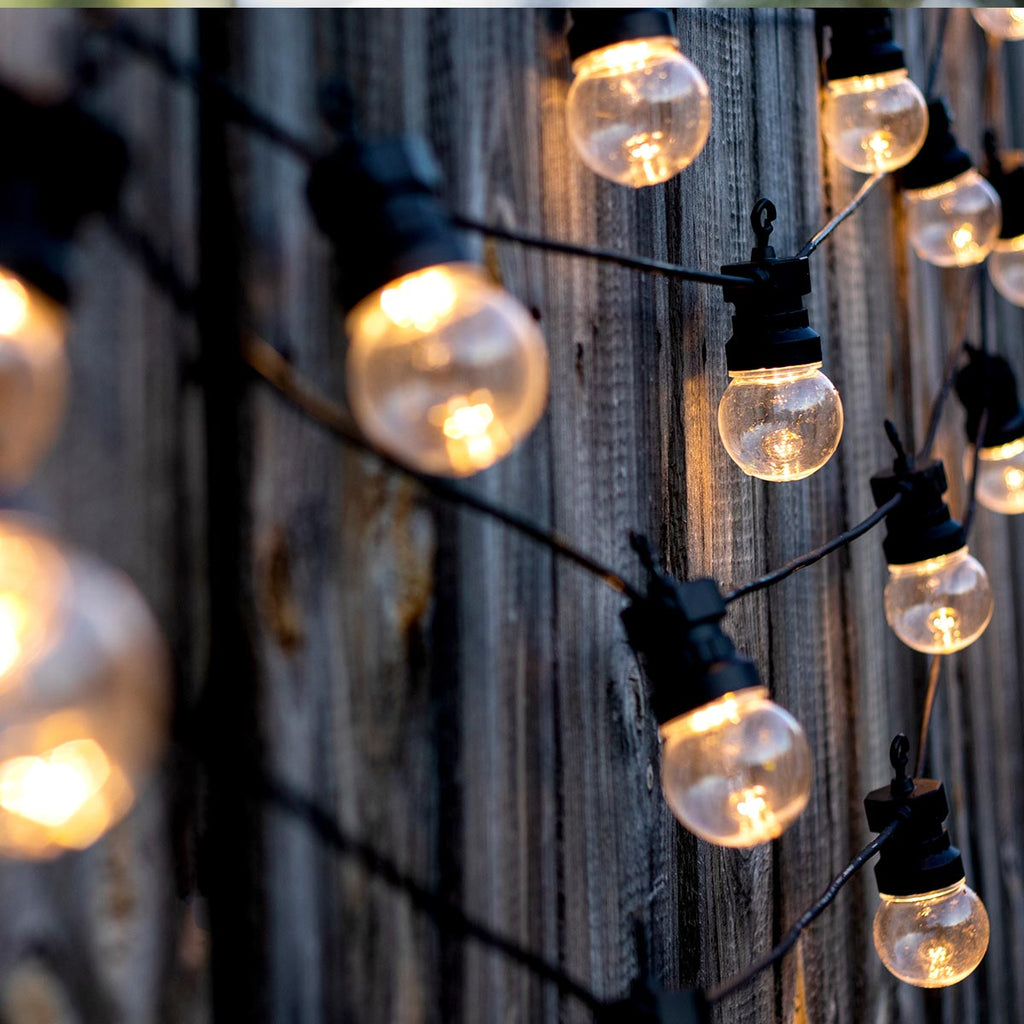 Light garland 20 transparent warm white LED bulbs PARTY CLEAR 20 L8.70m - REDDECO.com