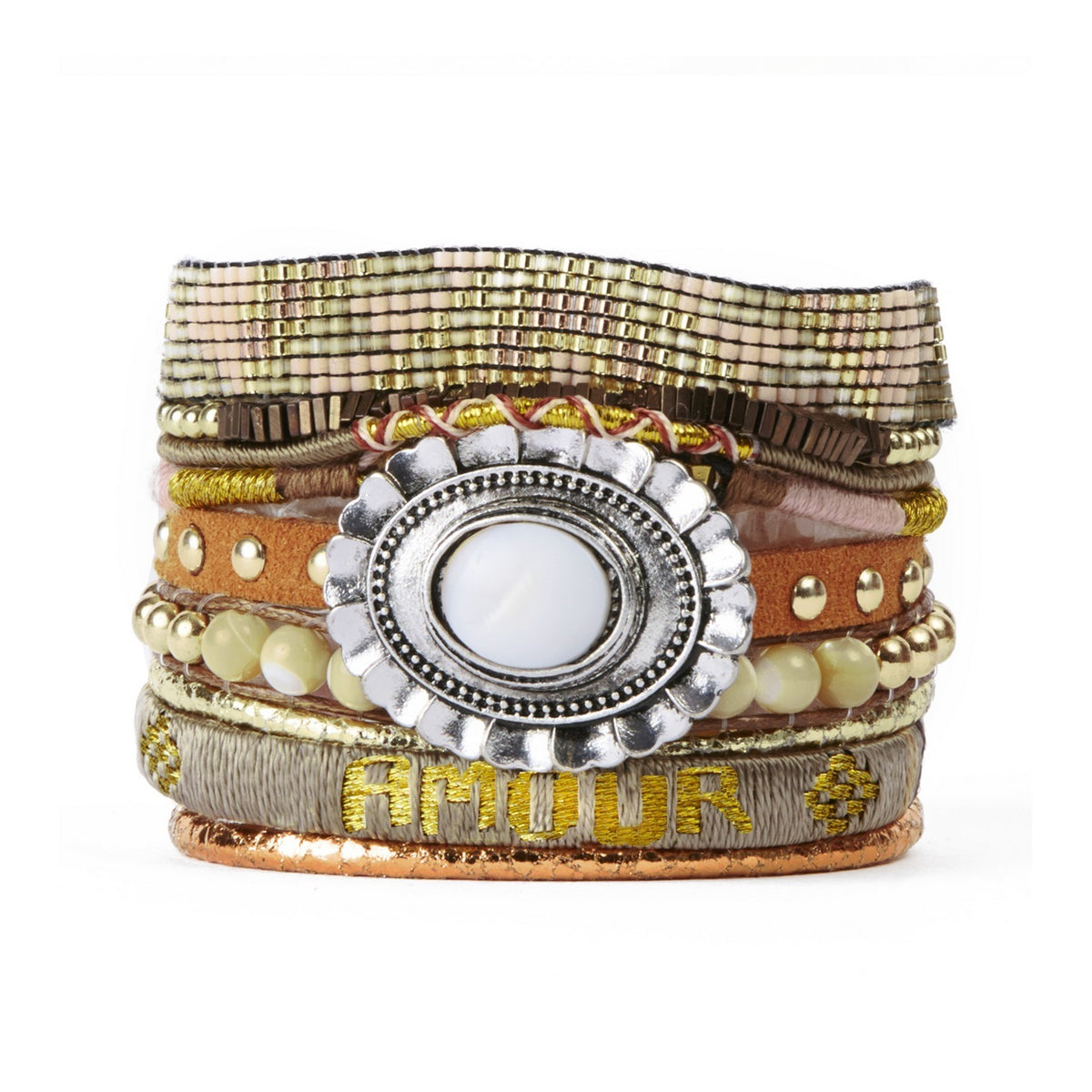 Goldamour Cuff Bracelet Jewellery - Gold