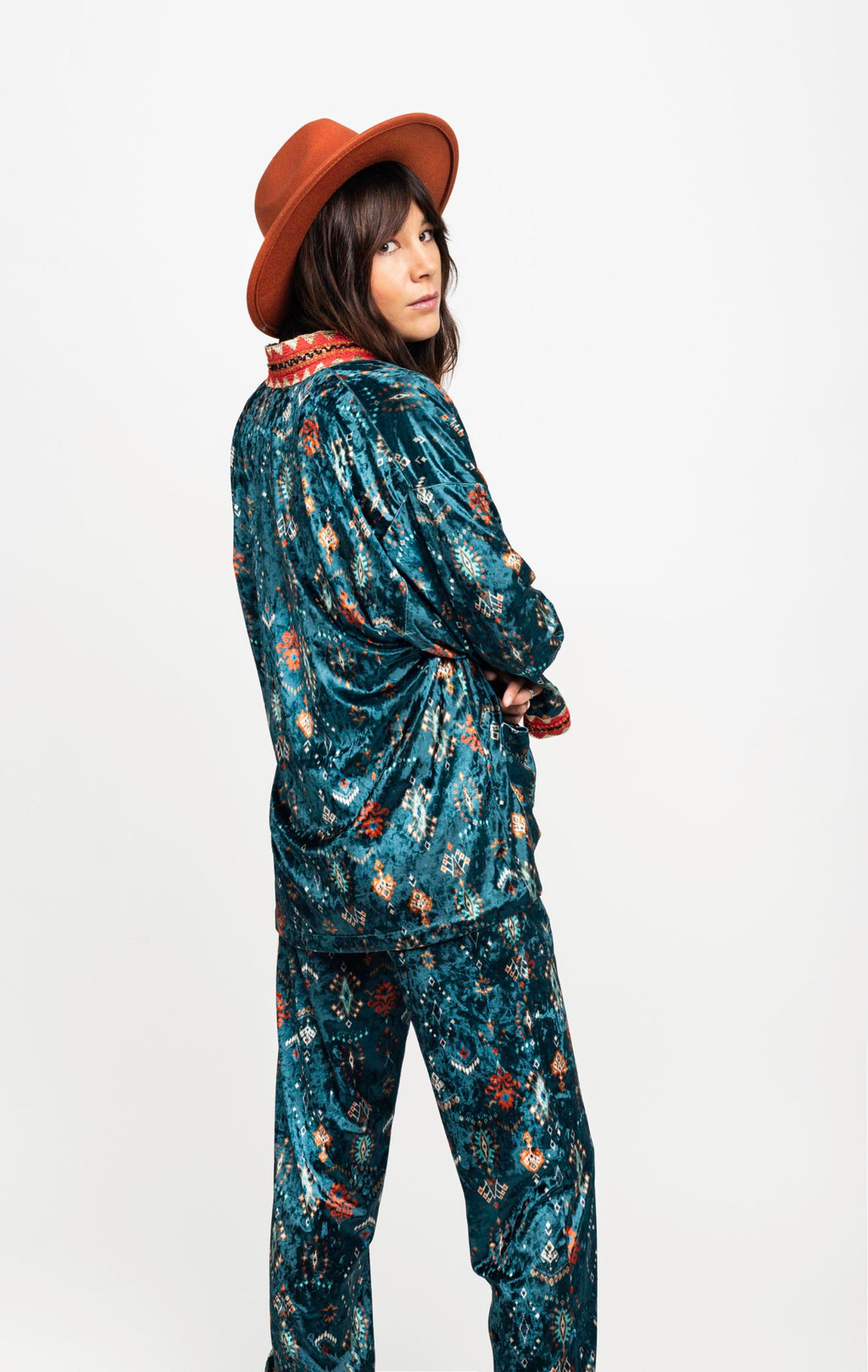 Kimono - Smaragdgrön