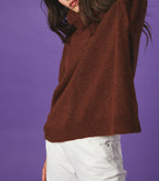 Pull Col Roule Constance - Cognac