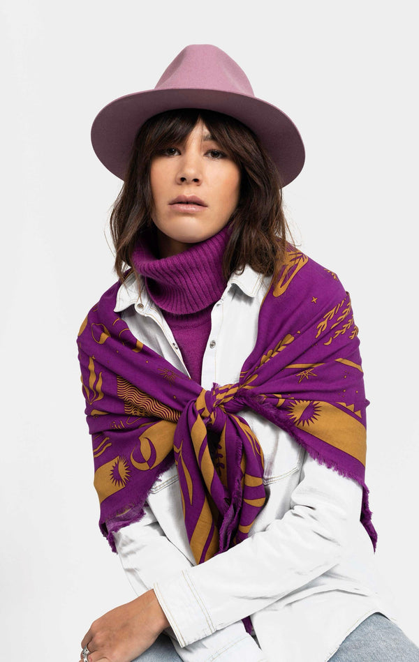 Univers Purple Scarf
