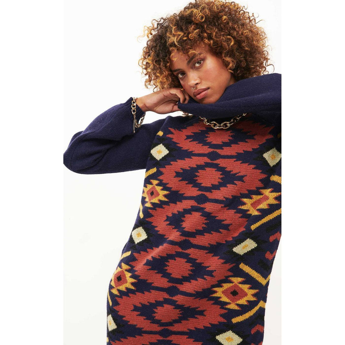 Jurken en Rokken Trui Crissy - Navy - Marineblauw