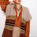 Gilet Poncho Noemie - Beige