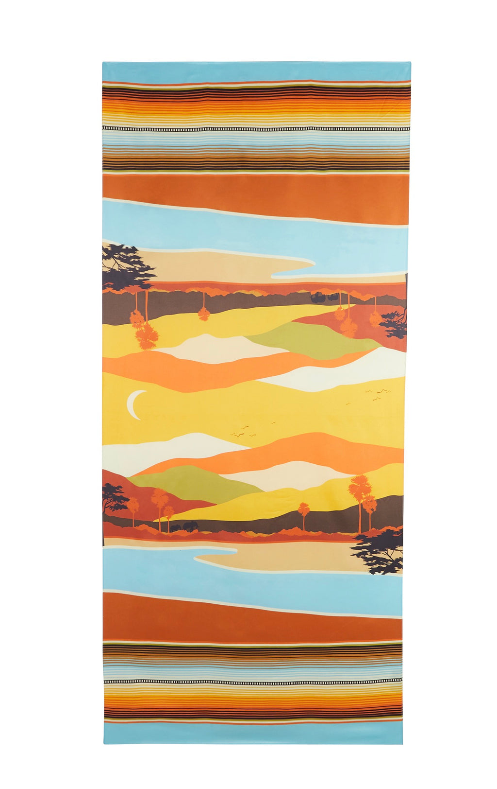 Yellow Landscape Scarf