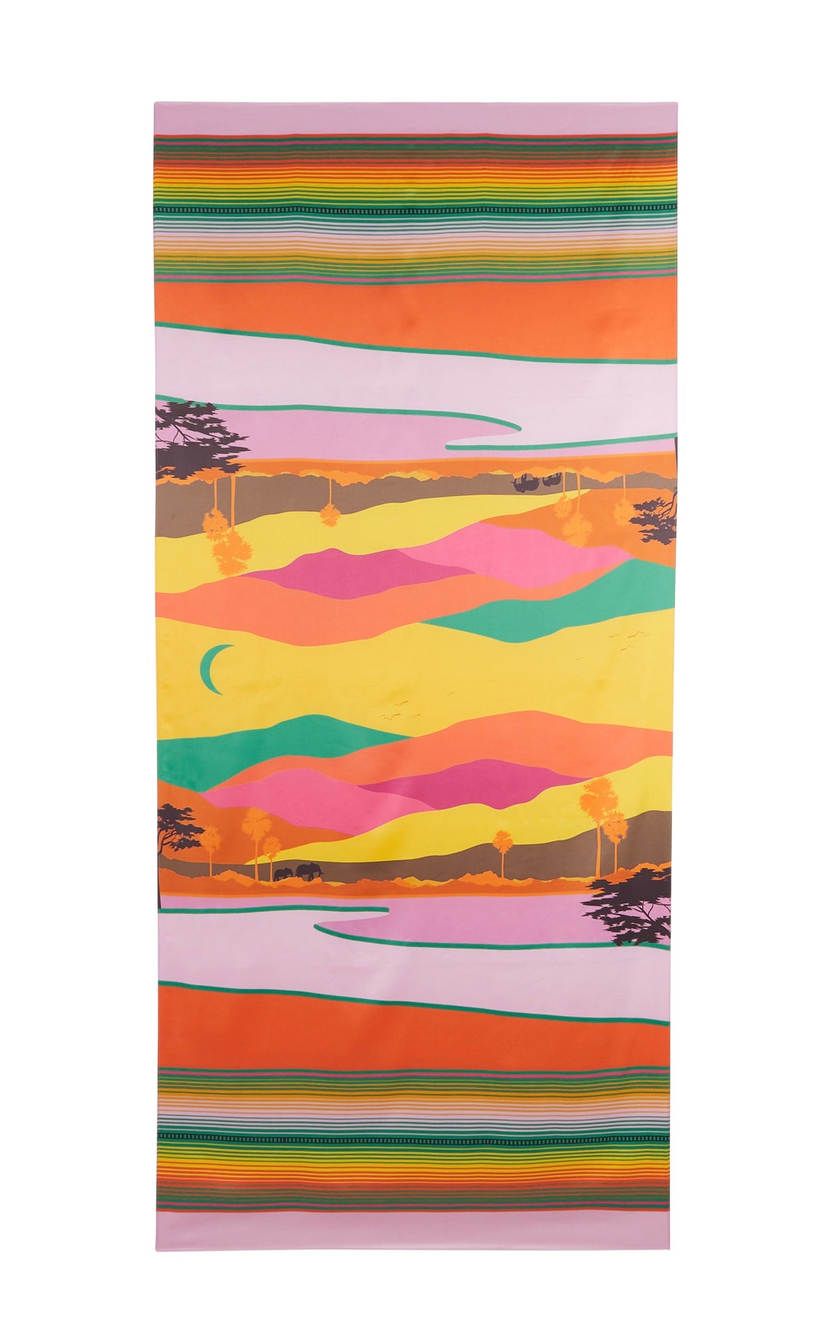 Pink Landscape Scarf