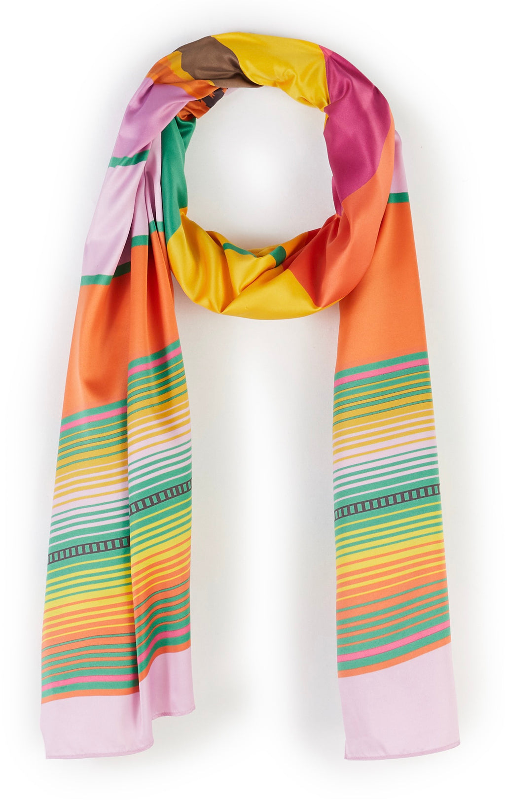 Pink Landscape Scarf