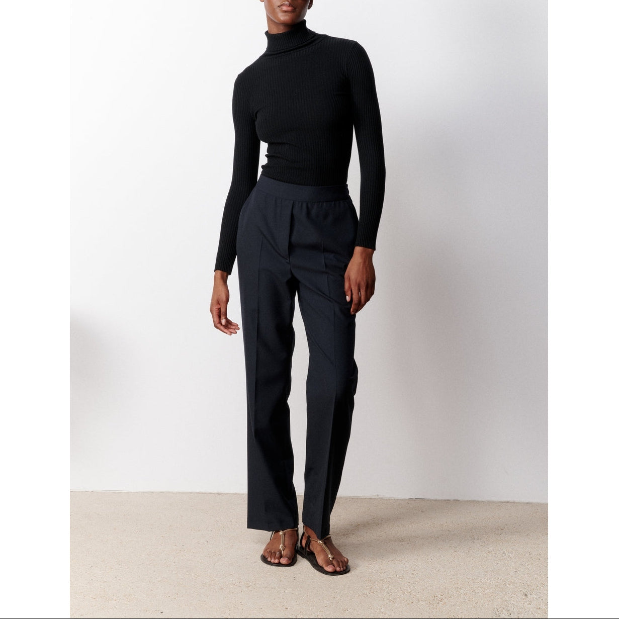 Pantalon Iconique Revers - Marine