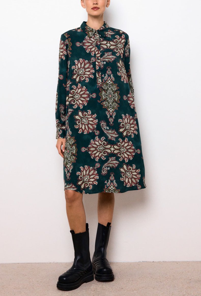 Carrie Short Dress - Teal