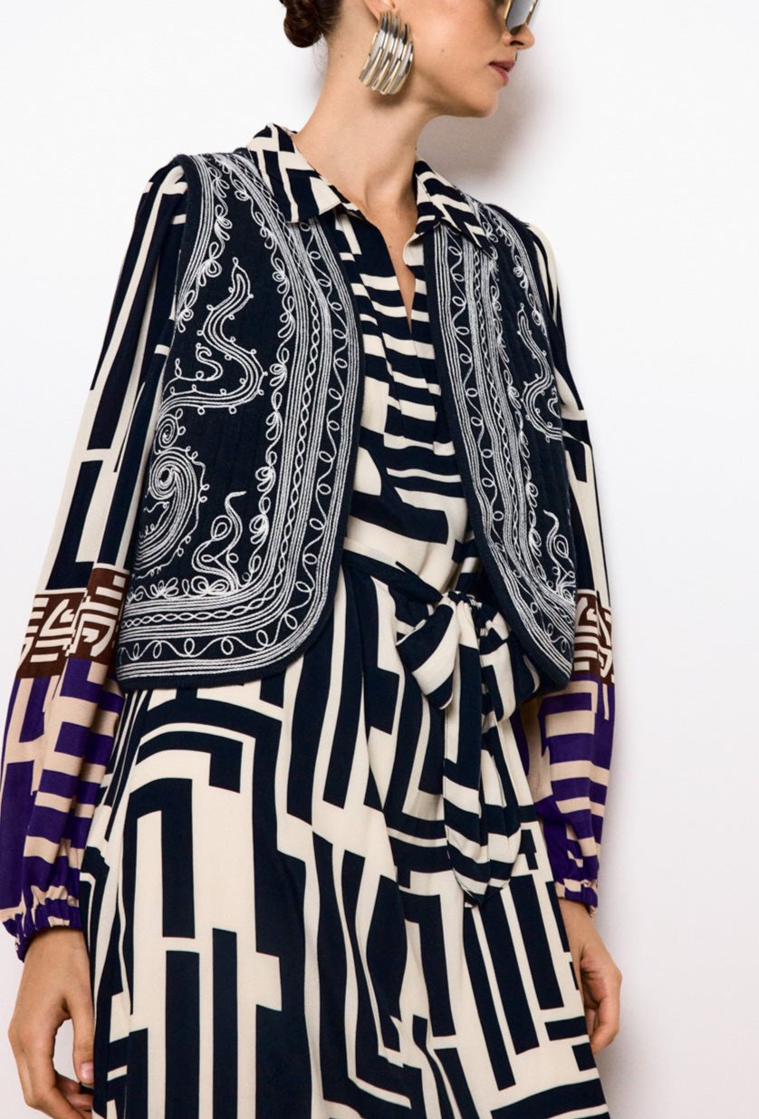 Robe Longue Orphee - Noir