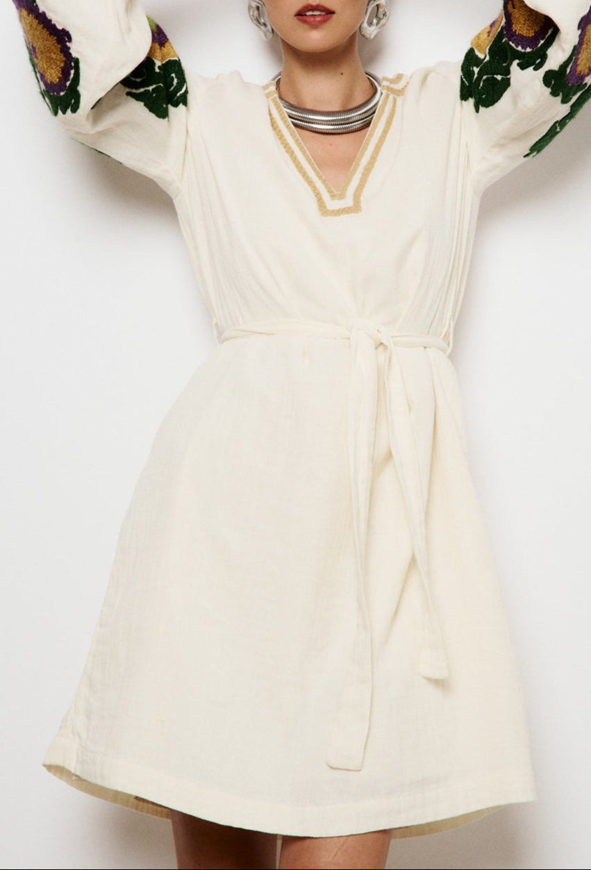 Robe Courte Namie - Ecru