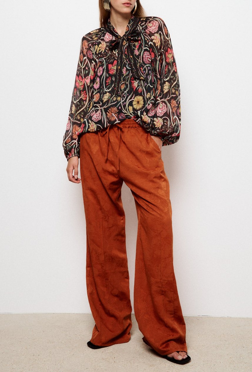 Anna Loose Blouse - Black