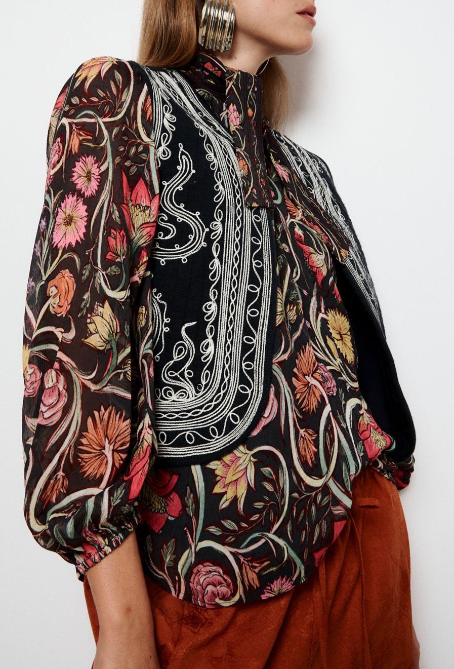 Anna Loose Blouse - Black