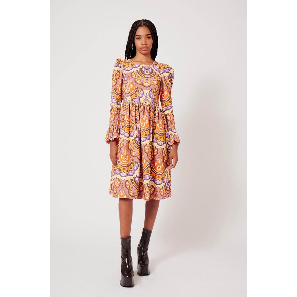 Vestido de otoño de terciopelo - Púrpura