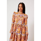 Vestido de otoño de terciopelo - Púrpura