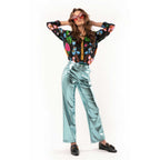 Trousers and Shorts Charles Metallic - Blue