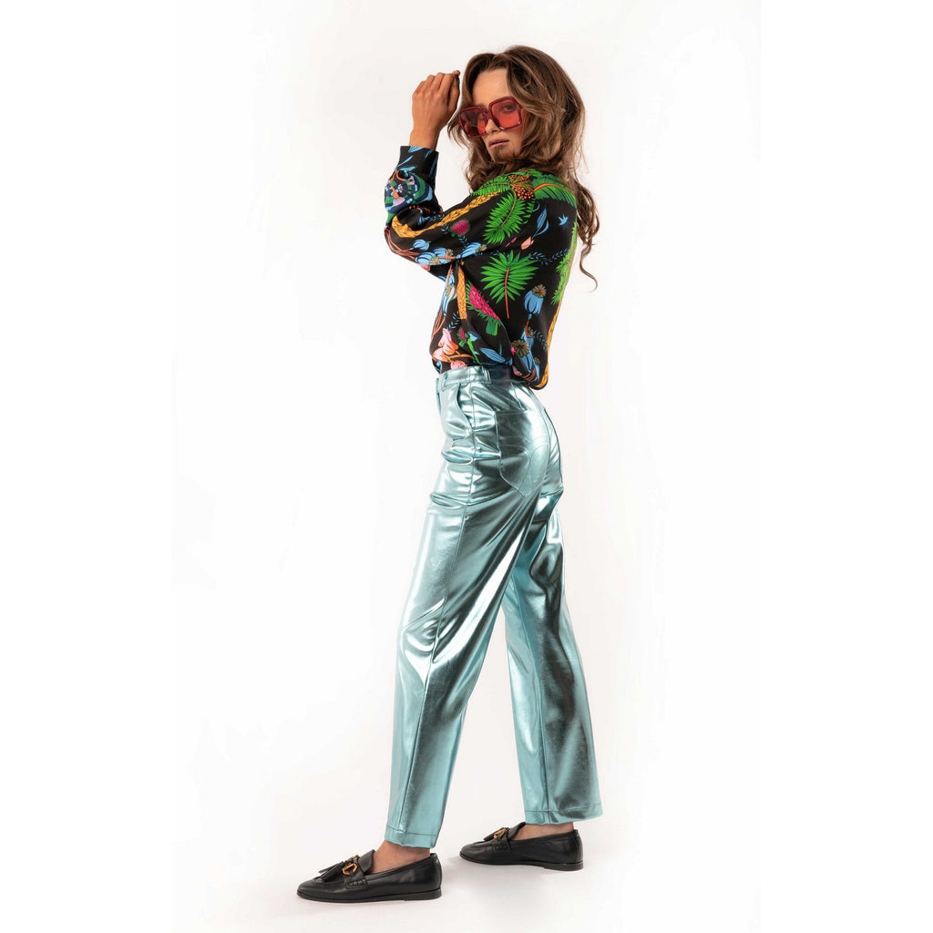 Trousers and Shorts Charles Metallic - Blue