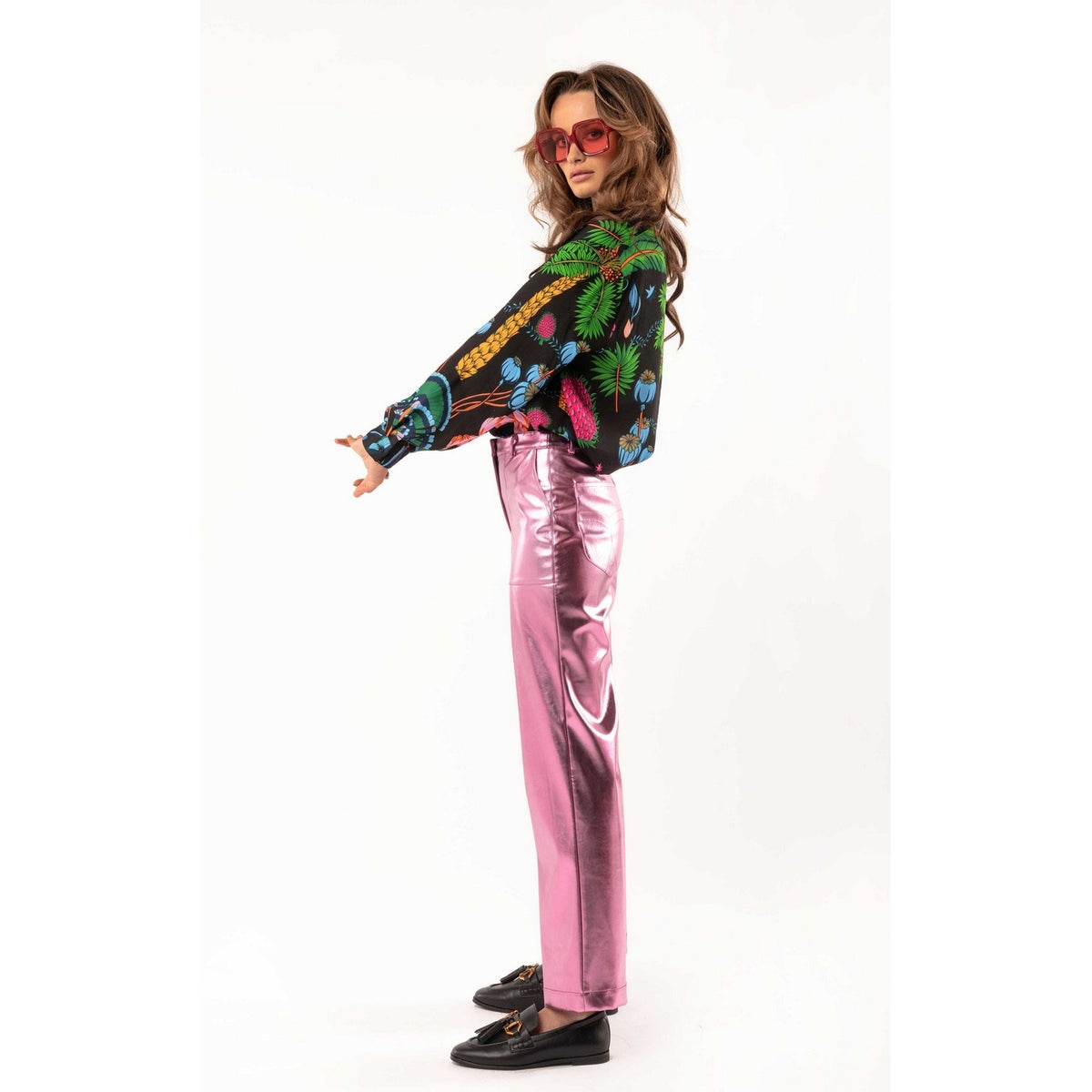 Trousers & Shorts Charles Metallic - Pink