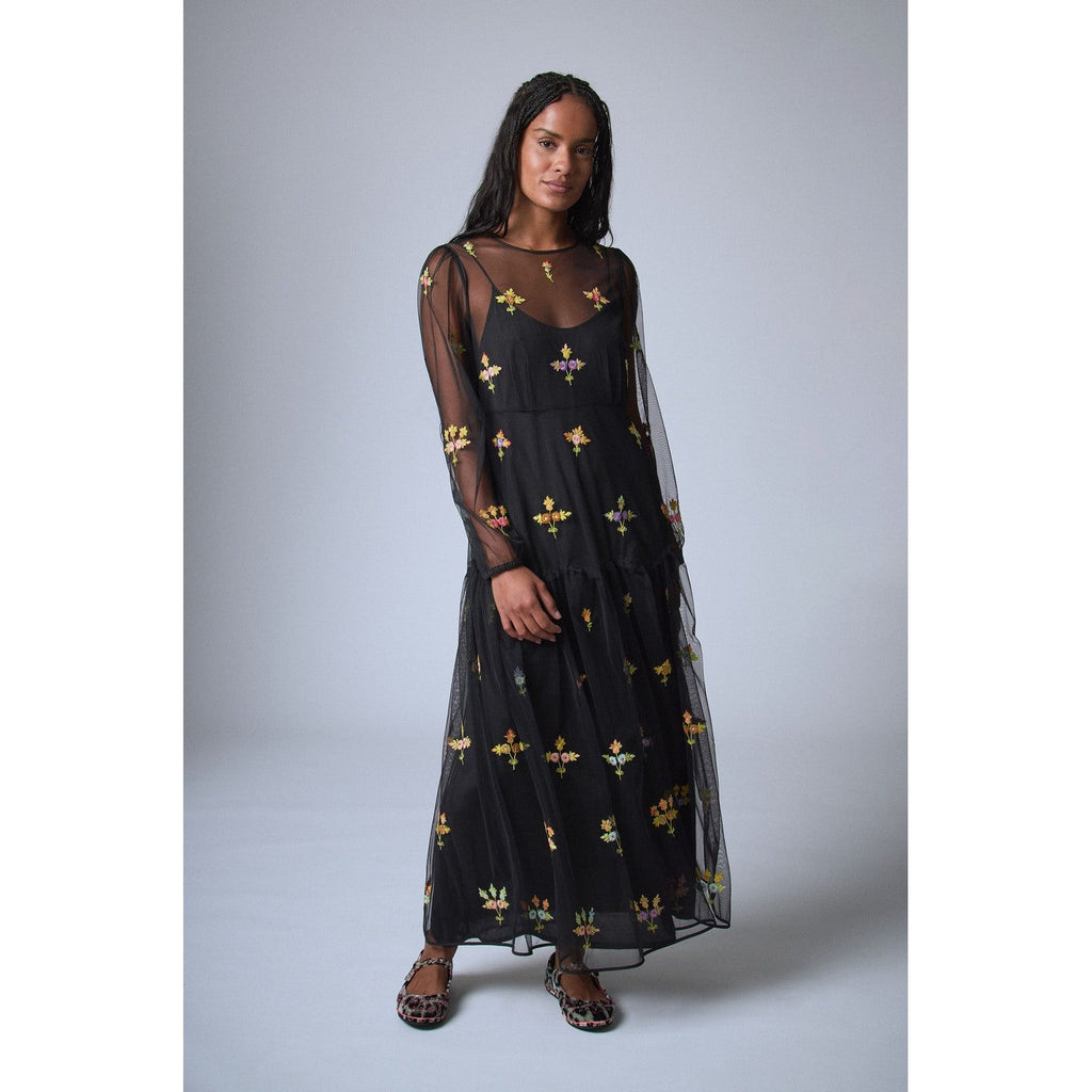 Vestido Bloom Romance - Negro