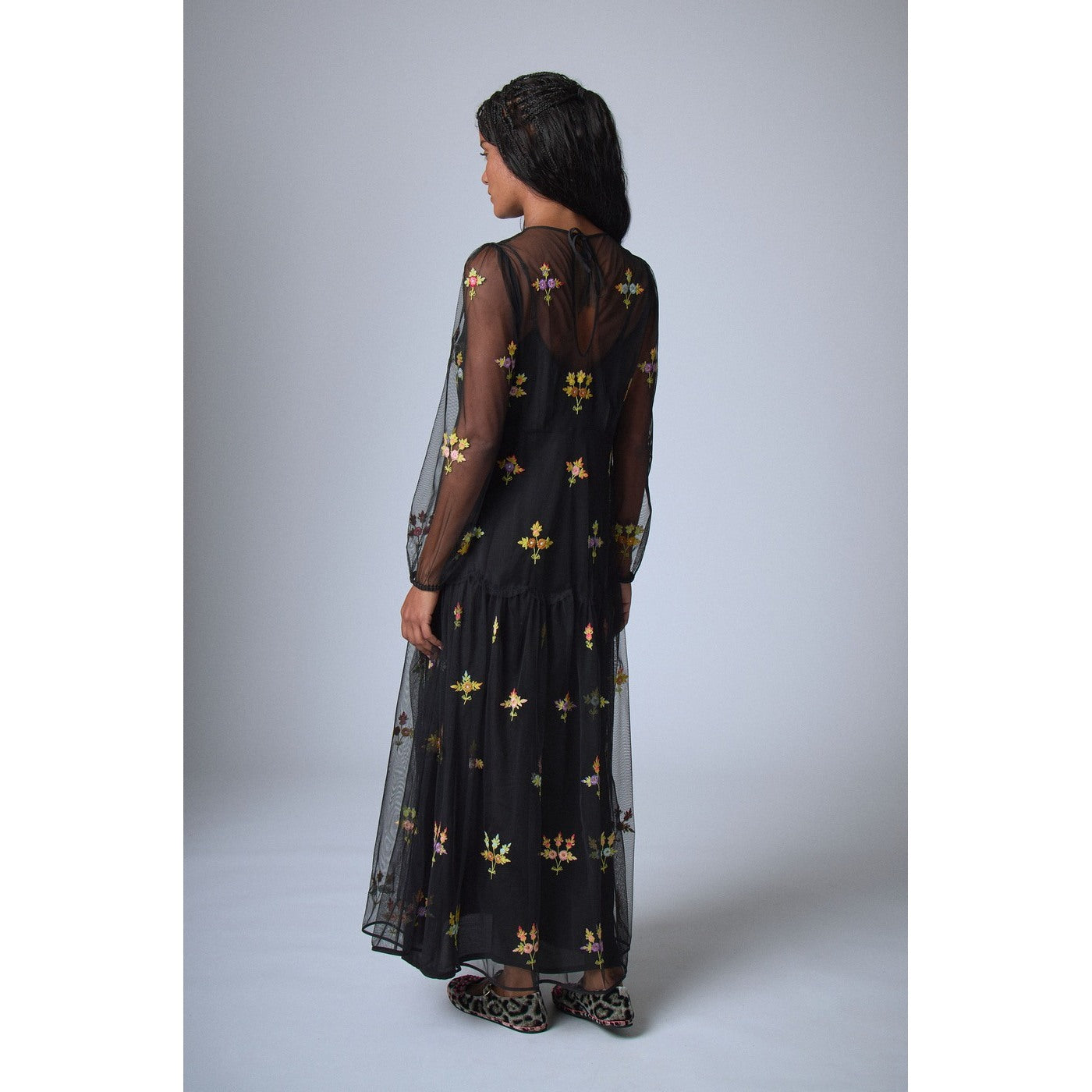 Vestido Bloom Romance - Negro