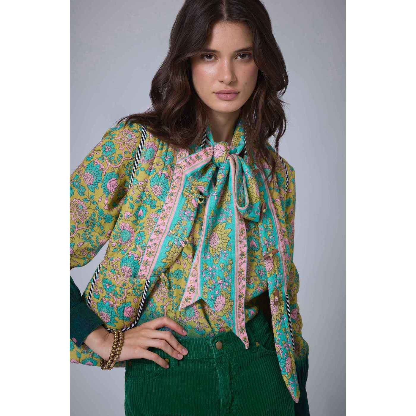 Veste Bohemian Hindi - Kaki