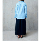 Recht overhemd Thalie - Blauw
