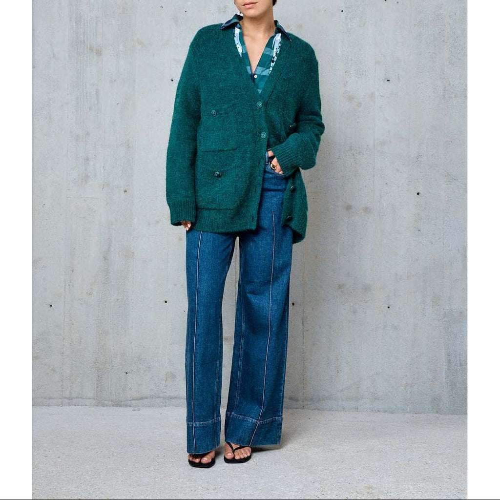 Lliona Pocket Cardigan - Mint