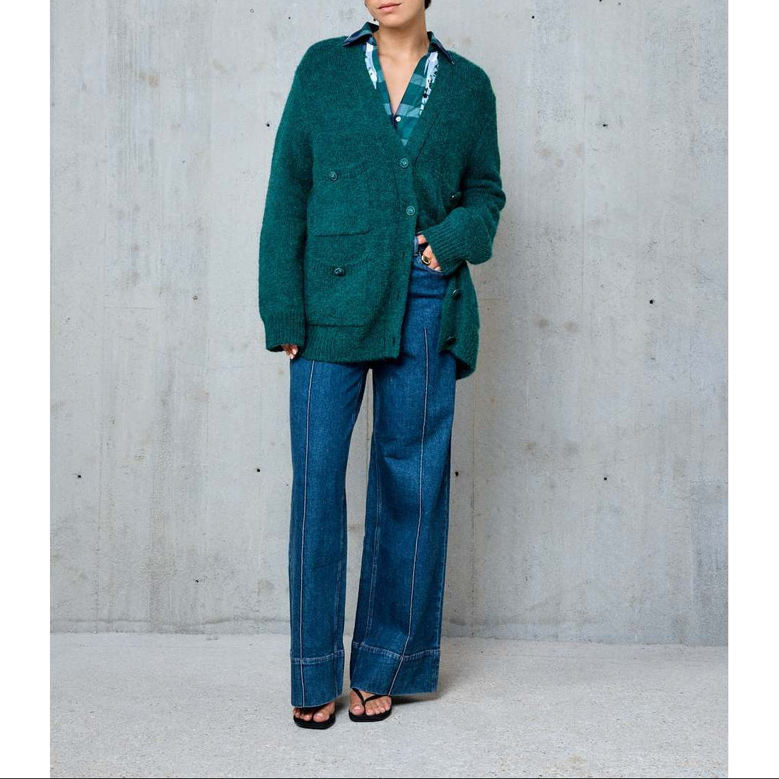 Lliona Pocket Cardigan - Mint