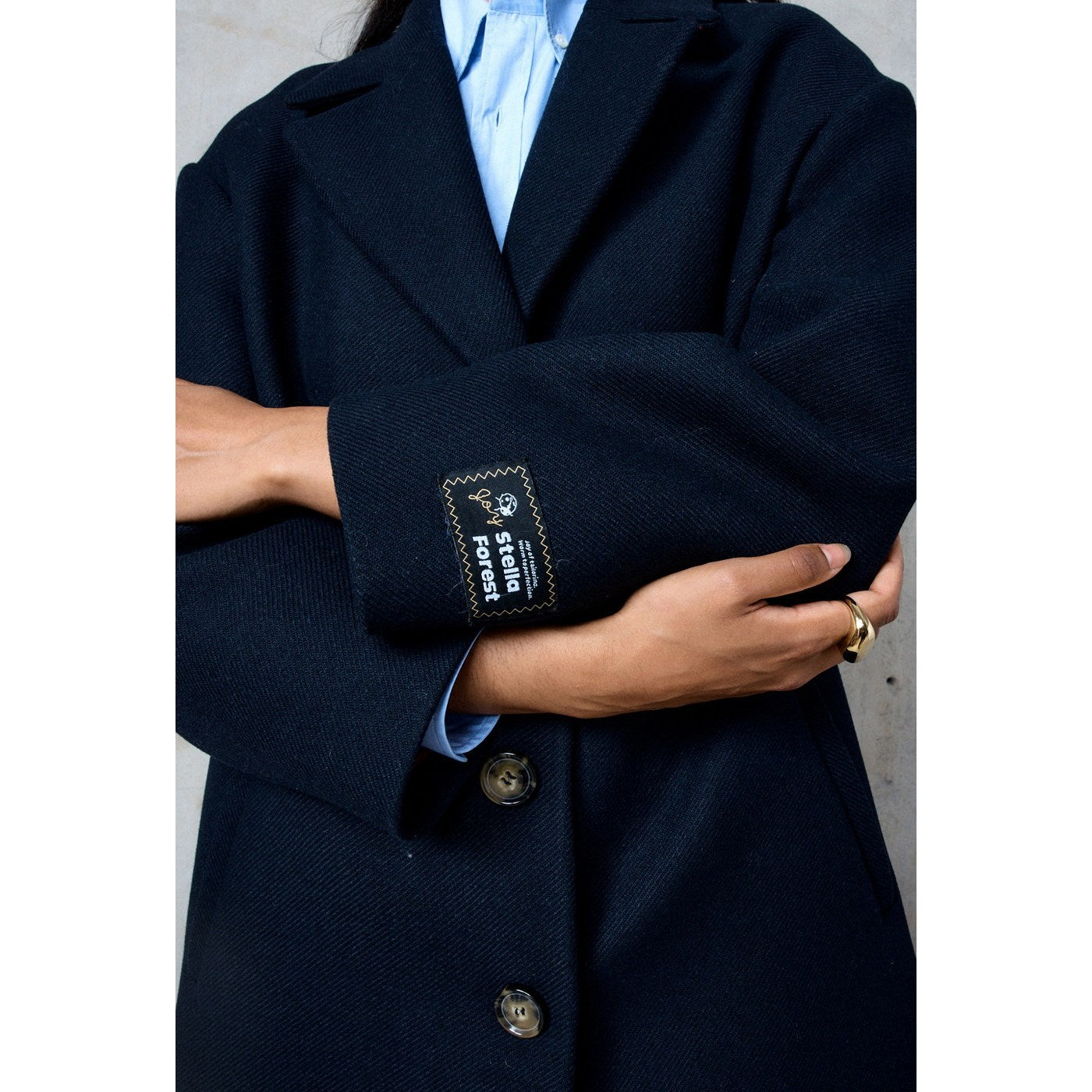 Manteau Droit Nicky - Nuit