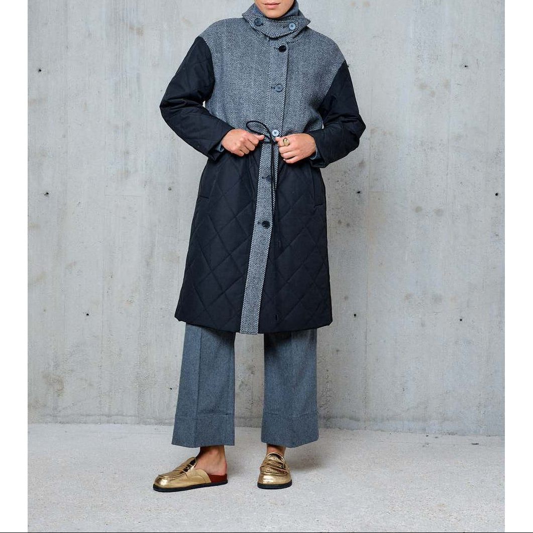Abrigo acolchado Giada - Gris