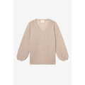 V-Hals Strik Nata - Cappuccino