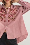 Chemise Overs Ml Zynae - Bordeaux