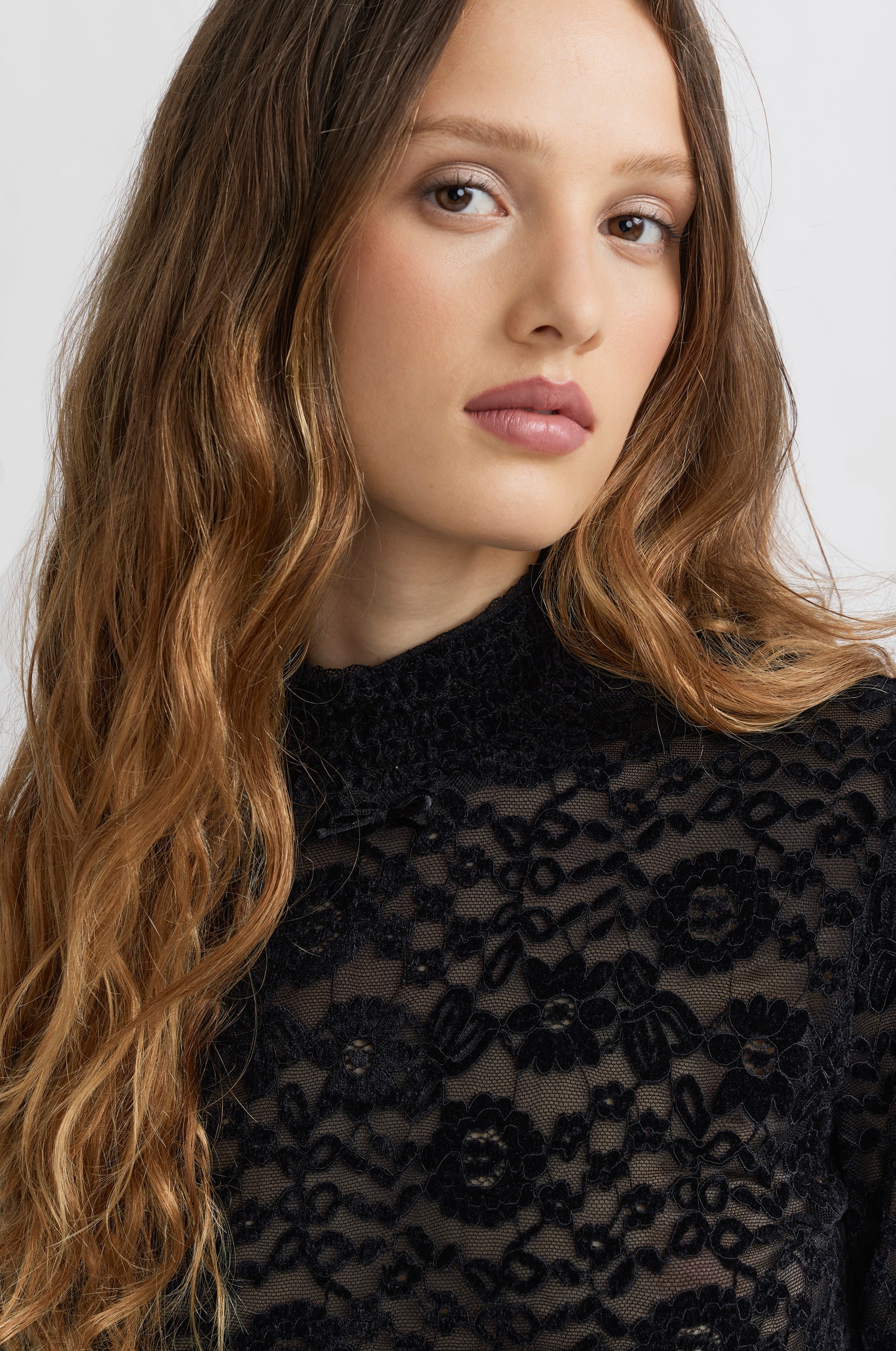 Top Corbeille - Negro