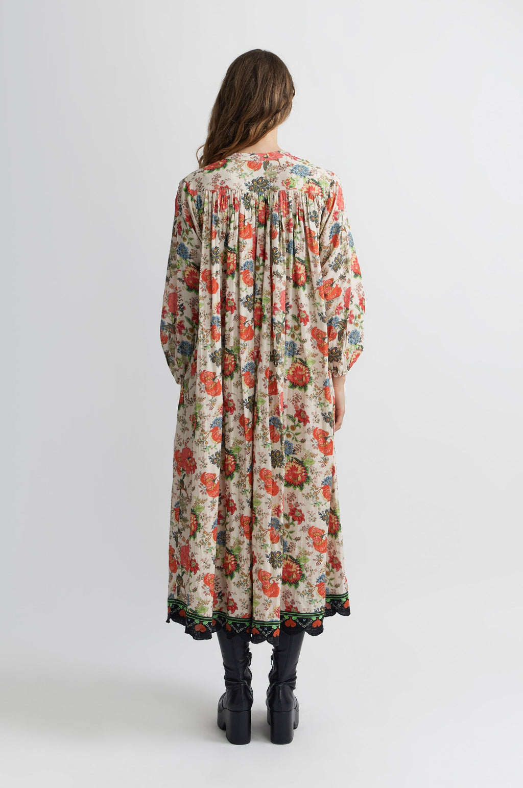 Vestido Largo Jouy - Crudo