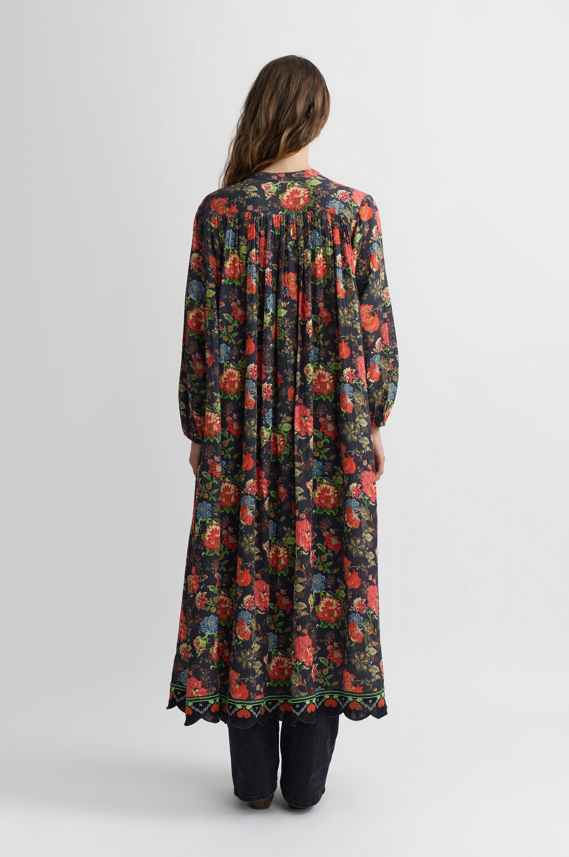 Vestido Largo Jouy - Crudo