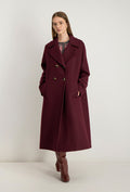 Manteau Long Natalia - Bordeaux