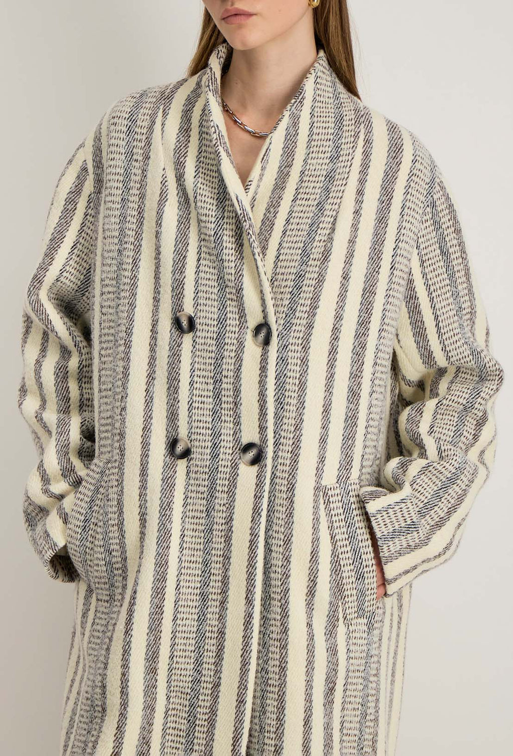 Manteau Long Felie - Gris