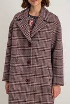 Leonce Knee-Length Coat - Raspberry
