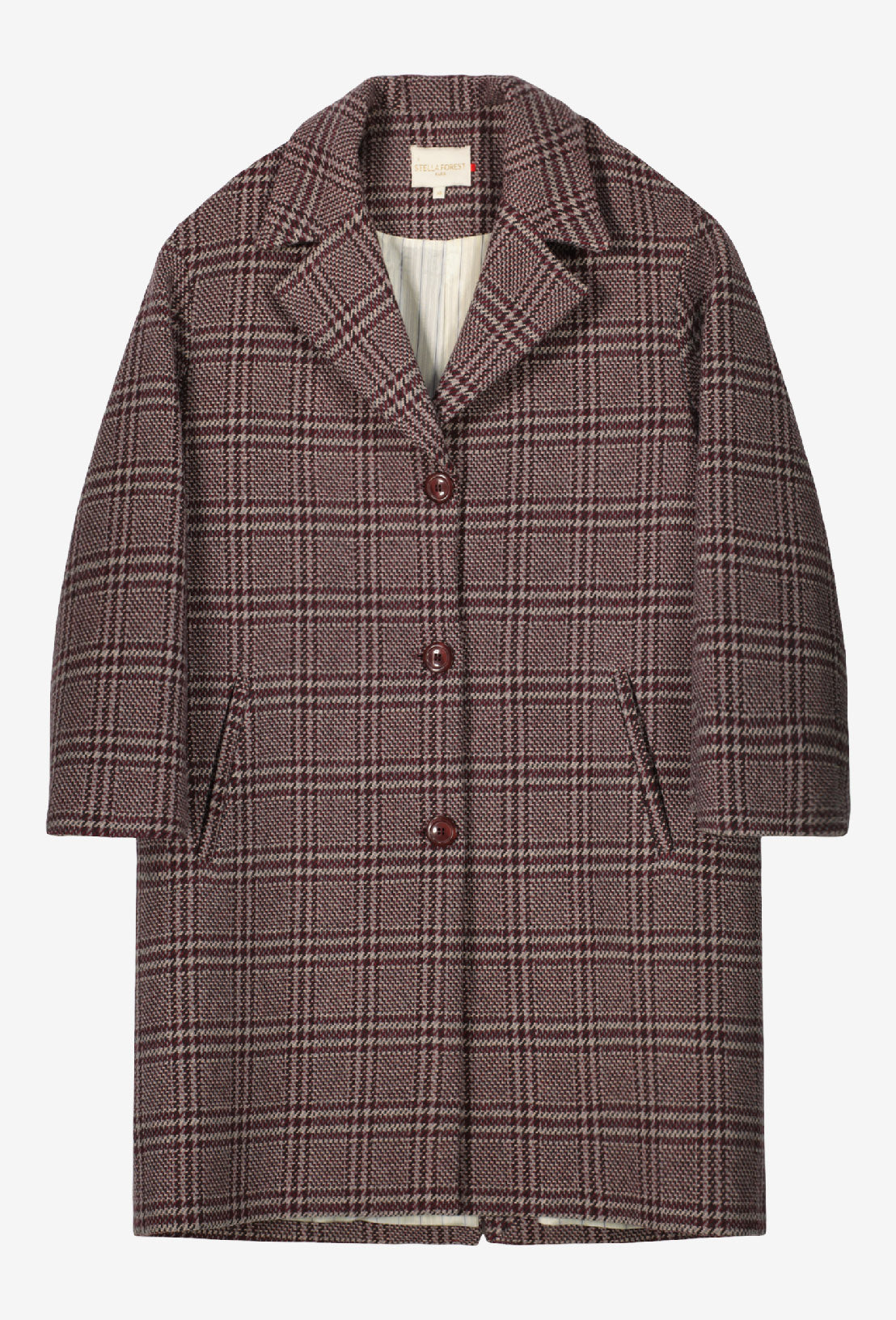 Leonce Knee-Length Coat - Raspberry