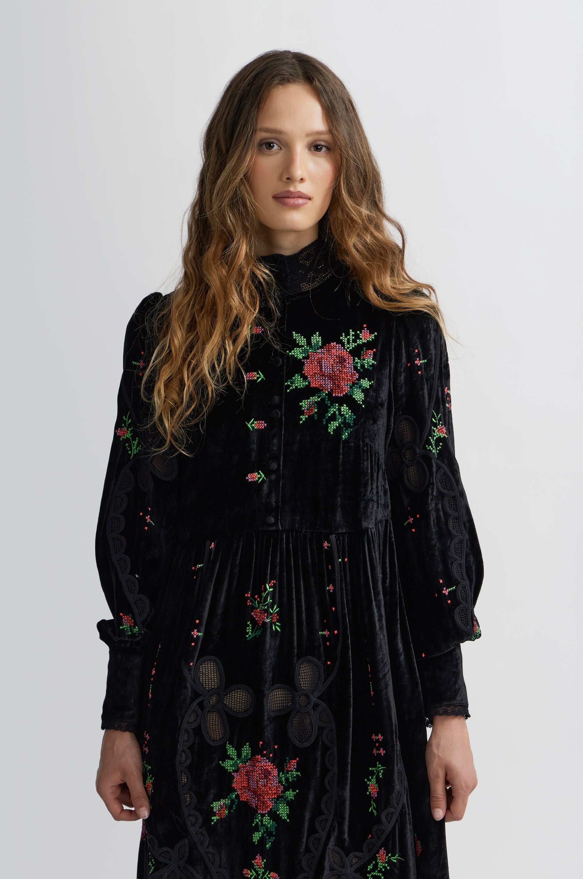 Vestido Largo Nappe - Negro