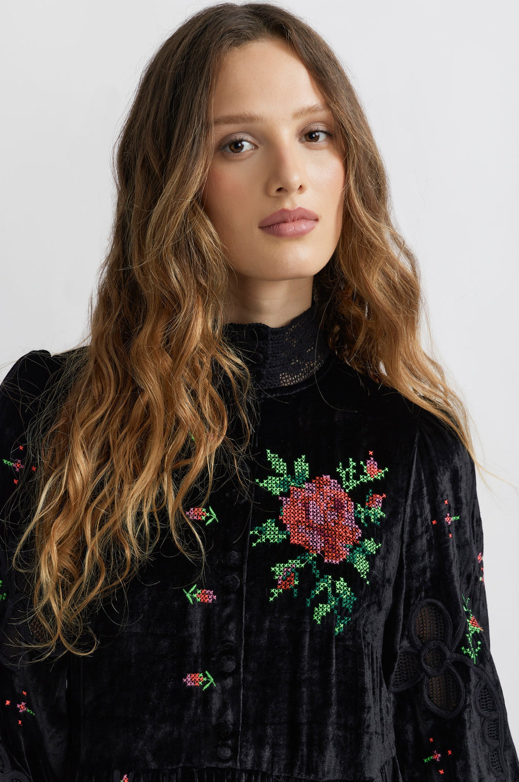 Vestido Largo Nappe - Negro