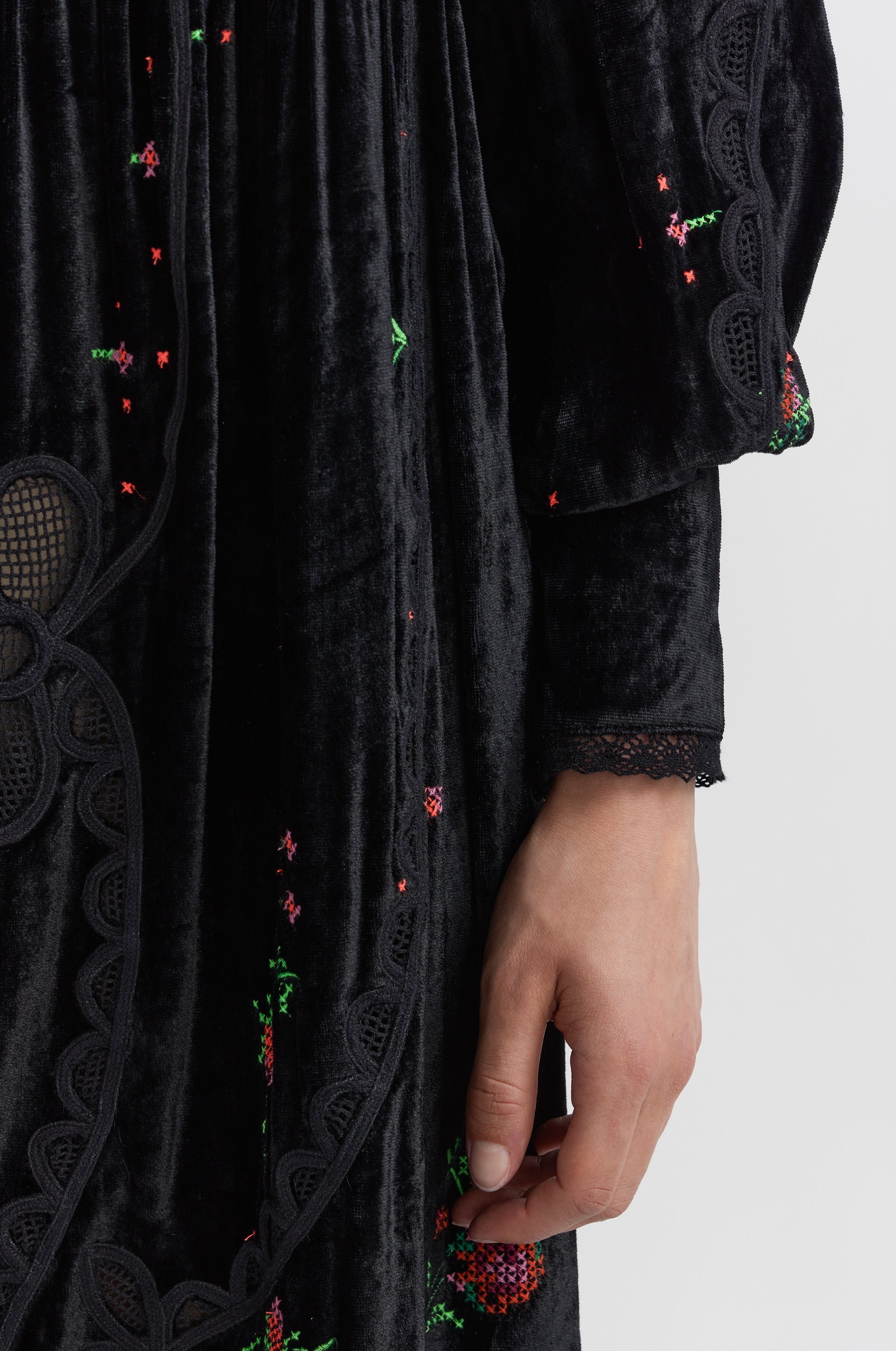 Vestido Largo Nappe - Negro