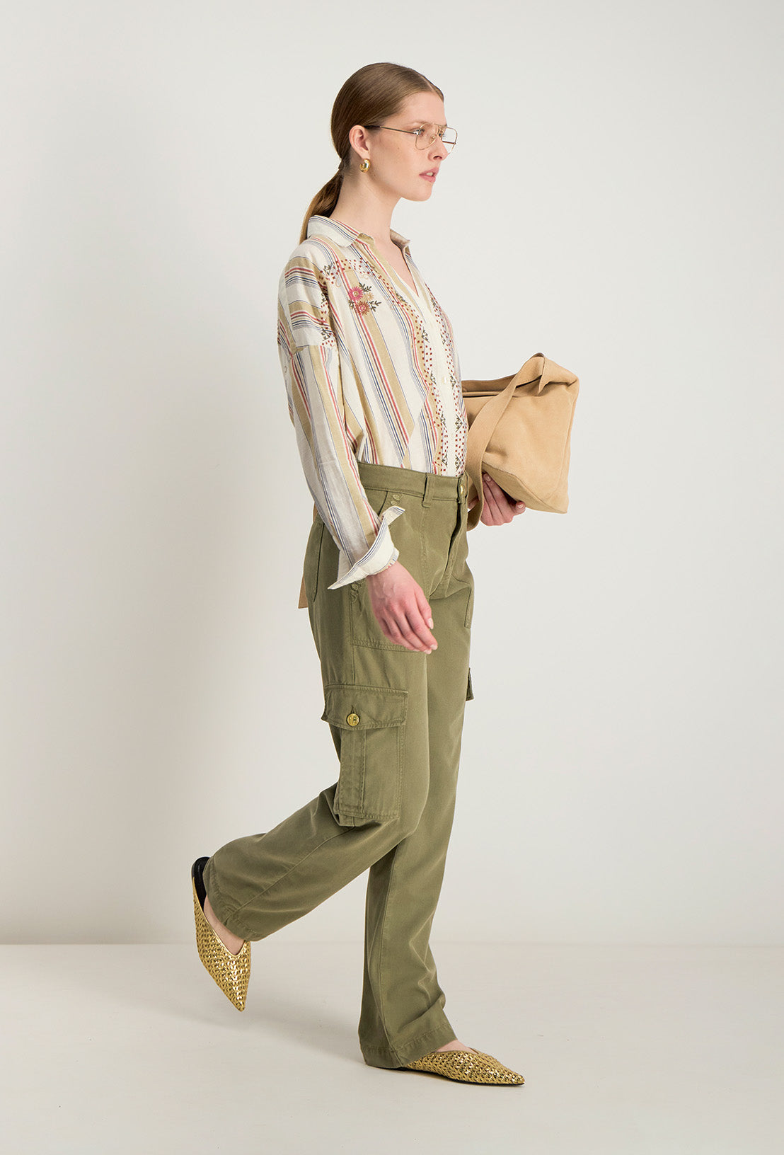 Pantalon Brodee Ayna - Kaki