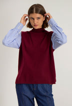Pull Hybride Lita - Bordeaux