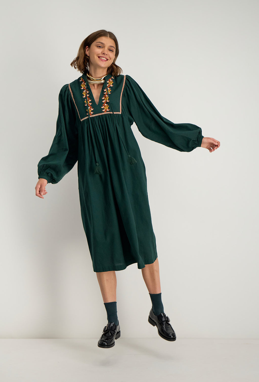 Robe Brodee Dalema - Foret
