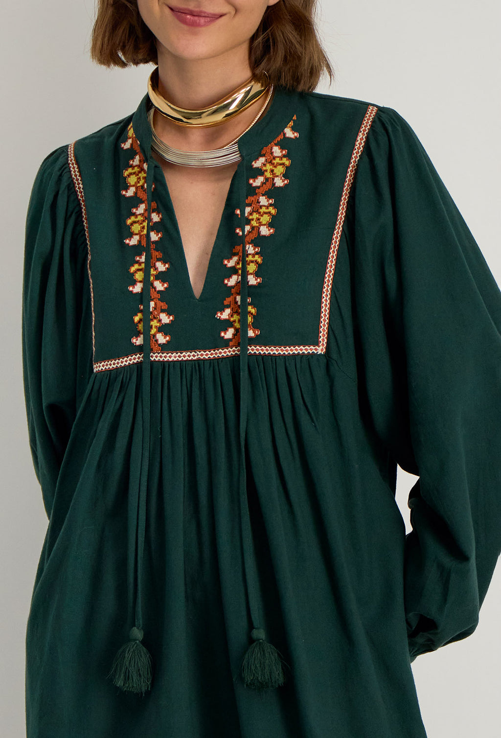 Robe Brodee Dalema - Foret