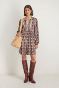Robe Courte Azel - Bordeaux