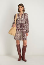 Robe Courte Azel - Bordeaux