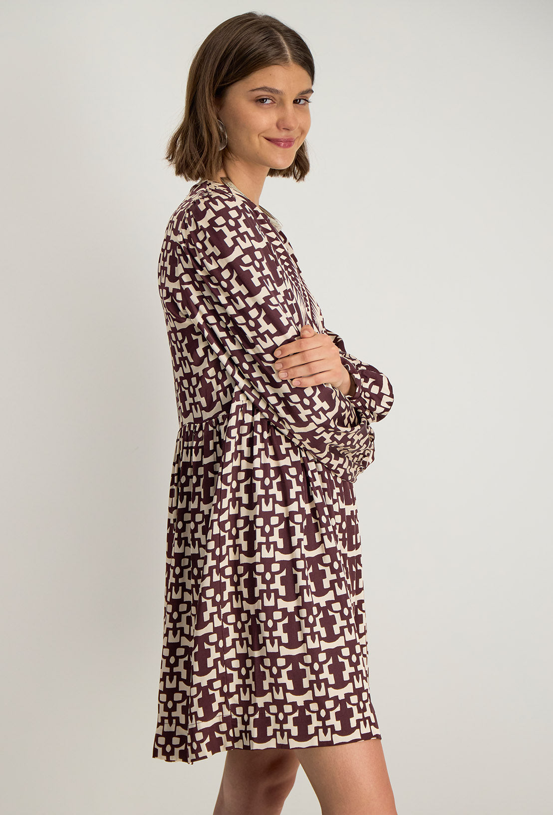 Robe Courte Azel - Bordeaux