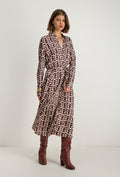 Robe Chemise Longue Azel - Bordeaux